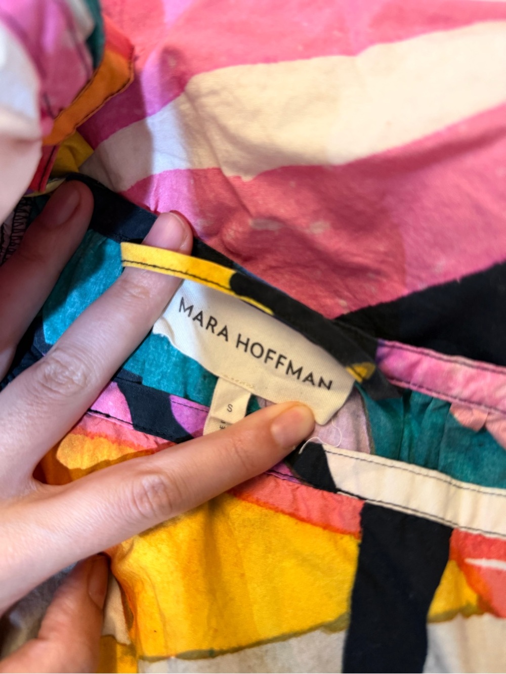 Mara Hoffman Multicolor Abstract Print Maxi Dress - Picture 2 of 3